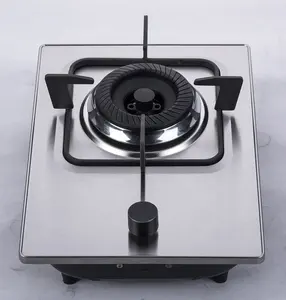 built in design single burner gas stove stainless steel small gas cooktop in cheap price