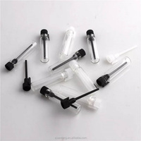 Flacon d'échantillon en verre, échantillons de parfum, bouteille avec bouchon/capuchon, 5 pièces, 1/2/3/4ml