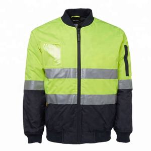 Offre Spéciale Personnalisable <span class=keywords><strong>Hi</strong></span> <span class=keywords><strong>Vis</strong></span> Bomber Veste de sécurité Vêtement imperméable à bas prix avec logo personnalisé - Product Image 1
