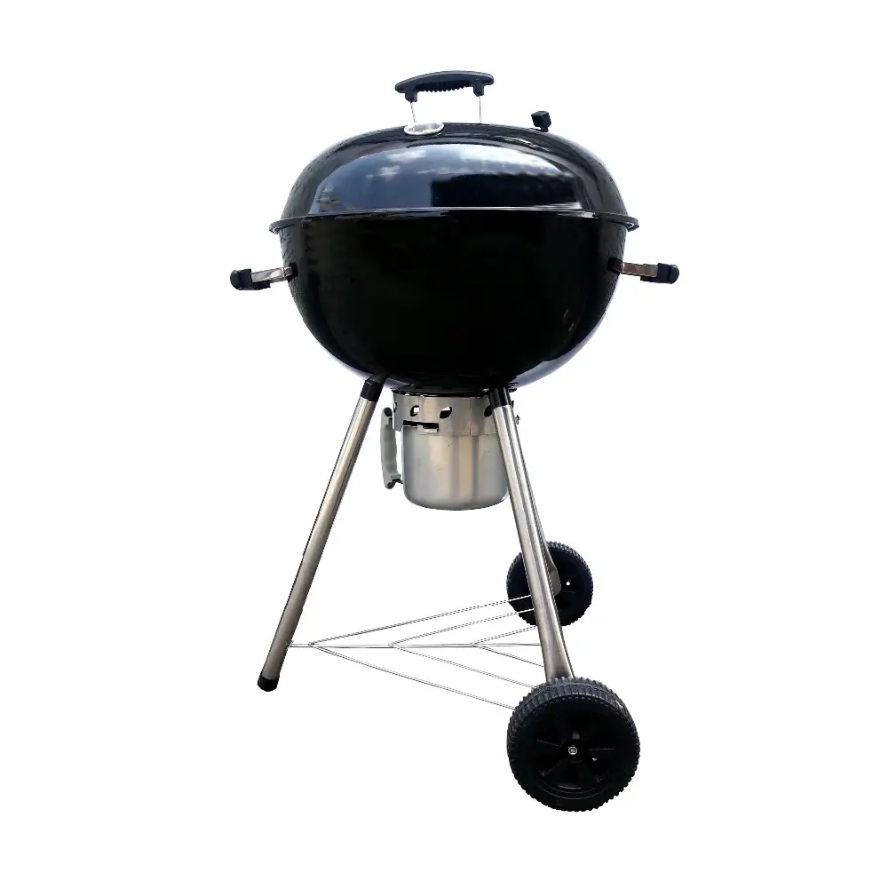 18.5 ''L Grosir Ketel Bbq Grill Bbq Rotisserie 3 Kaki Bbq