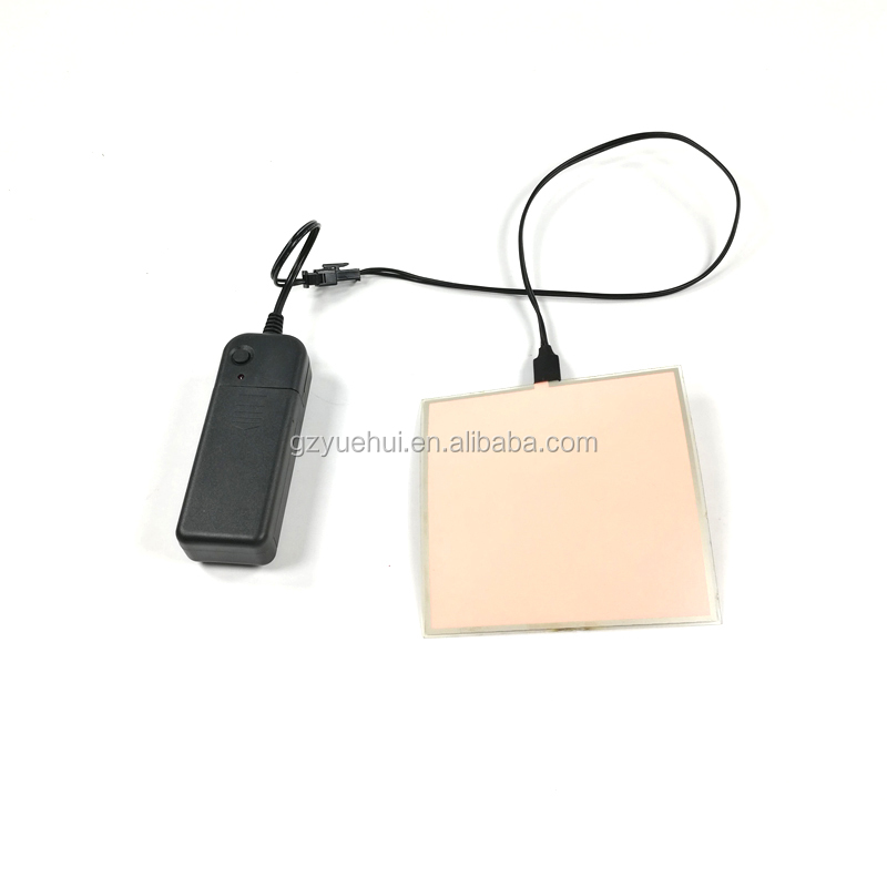 10x10 см EL панель световой люминесцентной подсветкой лист для фестиваль Вечеринка украшения с DC-3V EL Инвертер высокая яркость EL лист панели