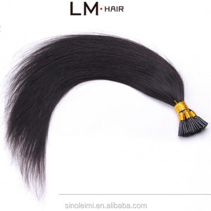 2015 natürliche farbe brazilian <span class=keywords><strong>i</strong></span> spitze menschliches haar erweiterungen pre gebunden für Schönheit dame wowen - Product Image 1