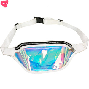 Riñonera holográfica de PVC transparente de diseño, logotipo personalizado - Product Image 6