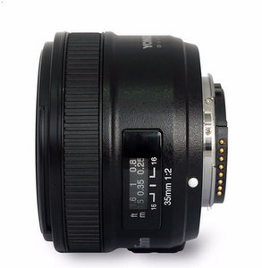 Yongnuo <span class=keywords><strong>35</strong></span> 미리메터 렌즈 YN35mm F2 렌즈 광각 큰 조리개 고정 자동 초점 렌즈 캐논 EF 마운트 카메라