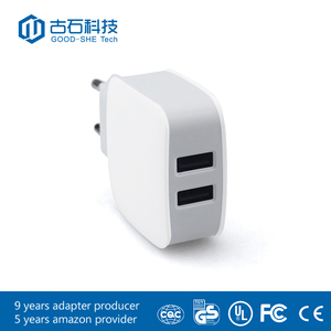12 W 2.4A 2 Port USB Mur <span class=keywords><strong>Chargeur</strong></span> de Voyage <span class=keywords><strong>Adaptateur</strong></span> <span class=keywords><strong>secteur</strong></span> Universel pour 95% Appareils Numériques - Product Image 3
