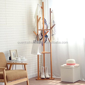 Bambù Triangolo <span class=keywords><strong>Appendiabiti</strong></span> Vestiti Scaffale <span class=keywords><strong>Angolo</strong></span> Cremagliera - Product Image 2