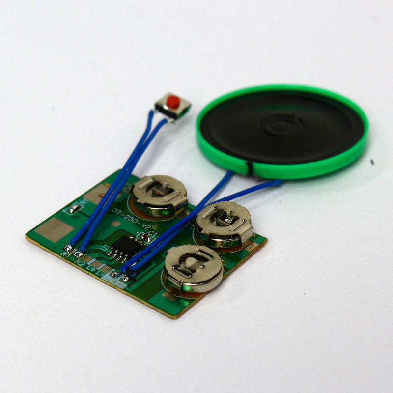 Индивидуальный оптовый Вибрационный звуковой модуль пульса для медведей Тедди