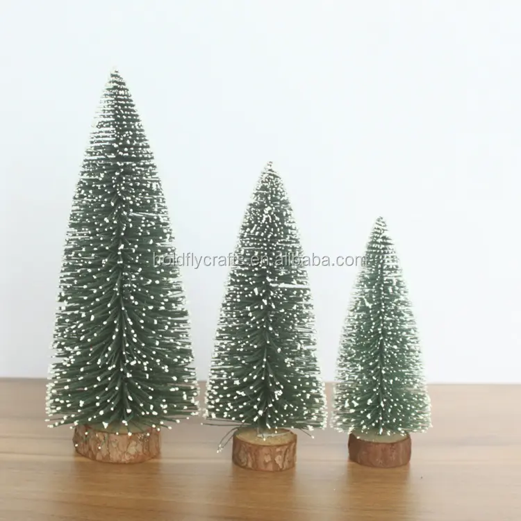 Hot Sale Made In Yiwu Christmas Ornaments Pine Needle Snowing Desk Decor White Small Christmas Tree
