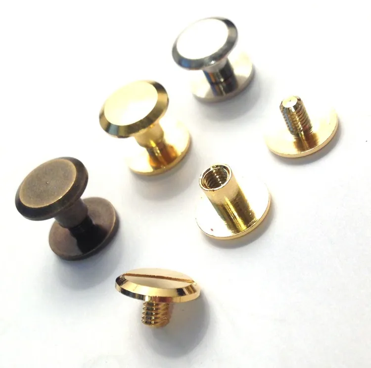 Steel Nickle/Brass/Black/antique bronze Coating Female Male chicago screw Binding Post Chicago Screws
