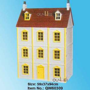 Kit <span class=keywords><strong>Casa</strong></span> delle Bambole in Miniatura Scala 1/12 Giocattolo per Bambini <span class=keywords><strong>Casa</strong></span> delle Bambole in Legno Montgomery Hall - Product Image 3