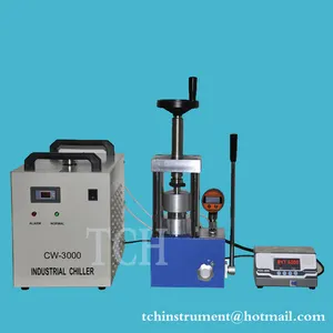 Laboratpry गर्म प्रेस melamine के laminating मशीन, लैब गोली पाउडर गर्म दबाव मशीन, हाइड्रोलिक फाड़ना गर्म प्रेस