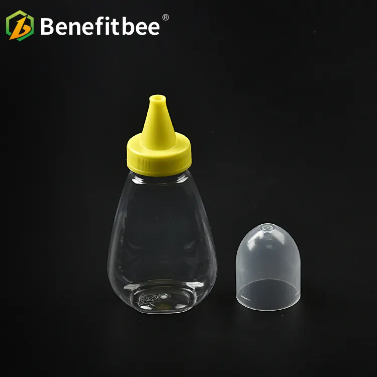Yüksek kaliteli bal kavanozları plastik bal arısı şişeleri