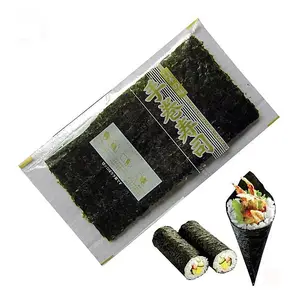 Ручная обертка temaki из морских водорослей для суши