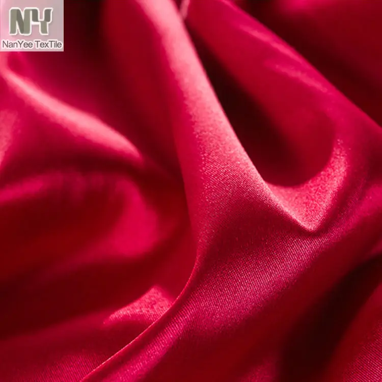 Nanyee Textile China Großhandel Silk-Touch Polyester Material Günstige Satin Stoff