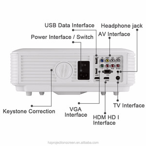 Venta caliente populares 3D HDMI Multimedia LED proyector de cine en casa digital - Product Image 2
