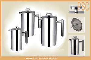 Double Couche Miroir Poli Isolation Thé <span class=keywords><strong>Pot</strong></span> En Acier Inoxydable - Product Image 4