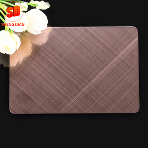 Fuente <span class=keywords><strong>de</strong></span> la fábrica personalizada 0.8mm espesor color latón antiguo 201 rayita acabado placa <span class=keywords><strong>de</strong></span> acero inoxidable - Product Image 1