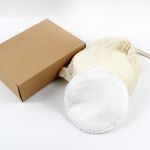 Tampons en <span class=keywords><strong>coton</strong></span> démaquillants doux lavables en bambou Sac rond en fibre de bambou Tampons en <span class=keywords><strong>coton</strong></span> biodégradables pour le visage Tampons en <span class=keywords><strong>coton</strong></span> pressés - Product Image 3