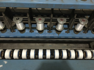 HW383เส้นด้ายครอบคลุมเครื่อง <span class=keywords><strong>Spandex</strong></span> เส้นด้ายเคลือบเครื่อง