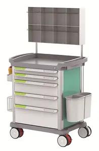 Hospital Multifunctional Nursing Trolley Medicine Trolley Cart ABS Serving Cart