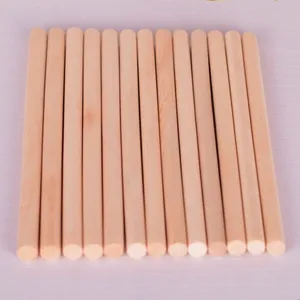 wood round stick Unfinished Natural Wood Craft Dowel Rod 8*120mm