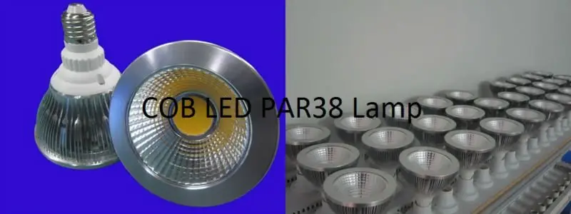 PAR16/PAR20/PAR30/PAR38 LED COB Light Bulb, Dimmable PAR38 LED Lampara COB, Dimmable COB LED PAR38 Verlichting 10W 15W 18W 20W