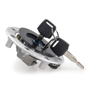 Cubierta de Tanque de Combustible para Motocicleta con Llaves para Kawasaki ZXR750 ZR250 BALIUS Ninja <span class=keywords><strong>ZX7R</strong></span> ZX9R Negro y Cromo Ligero de Aluminio 6061-T6 - Product Image 4