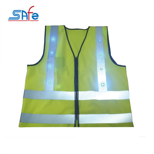 เสื้อกั๊ก LED สะท้อนแสงน้ำหนักเบาแบบปรับได้107แอนซิพร้อมโลโก้ออกแบบได้ตามต้องการและคุณสมบัติแฟลช LED - Product Image 2