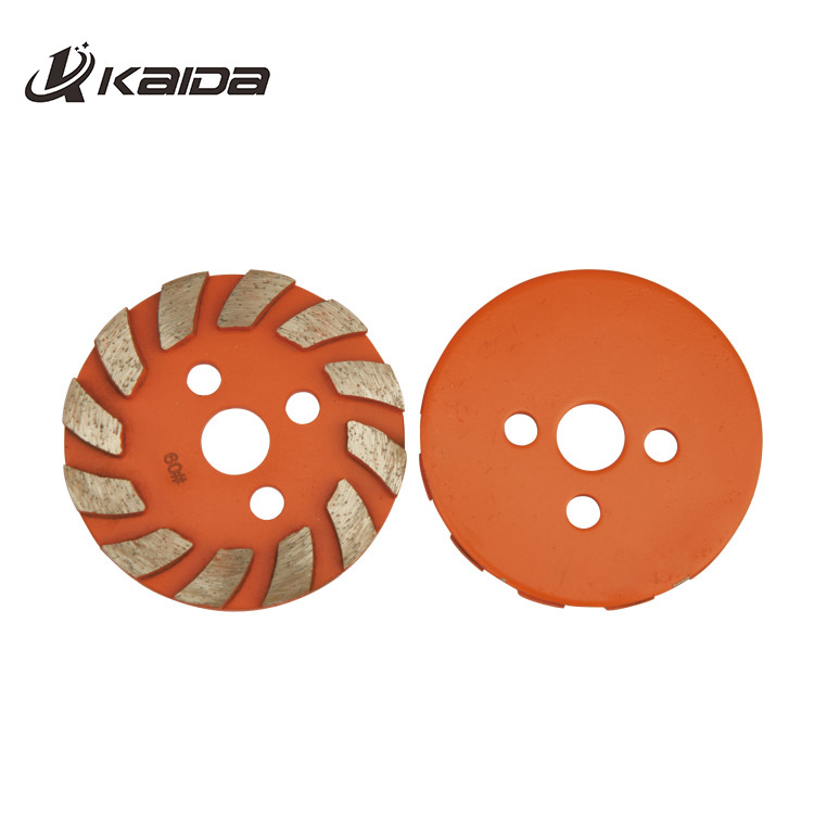 4 Inch D100mm Diamond Grinding Wheel with 12 Segments Diamond Grinding Disc Pad for Concrete and Terrazzo Floor