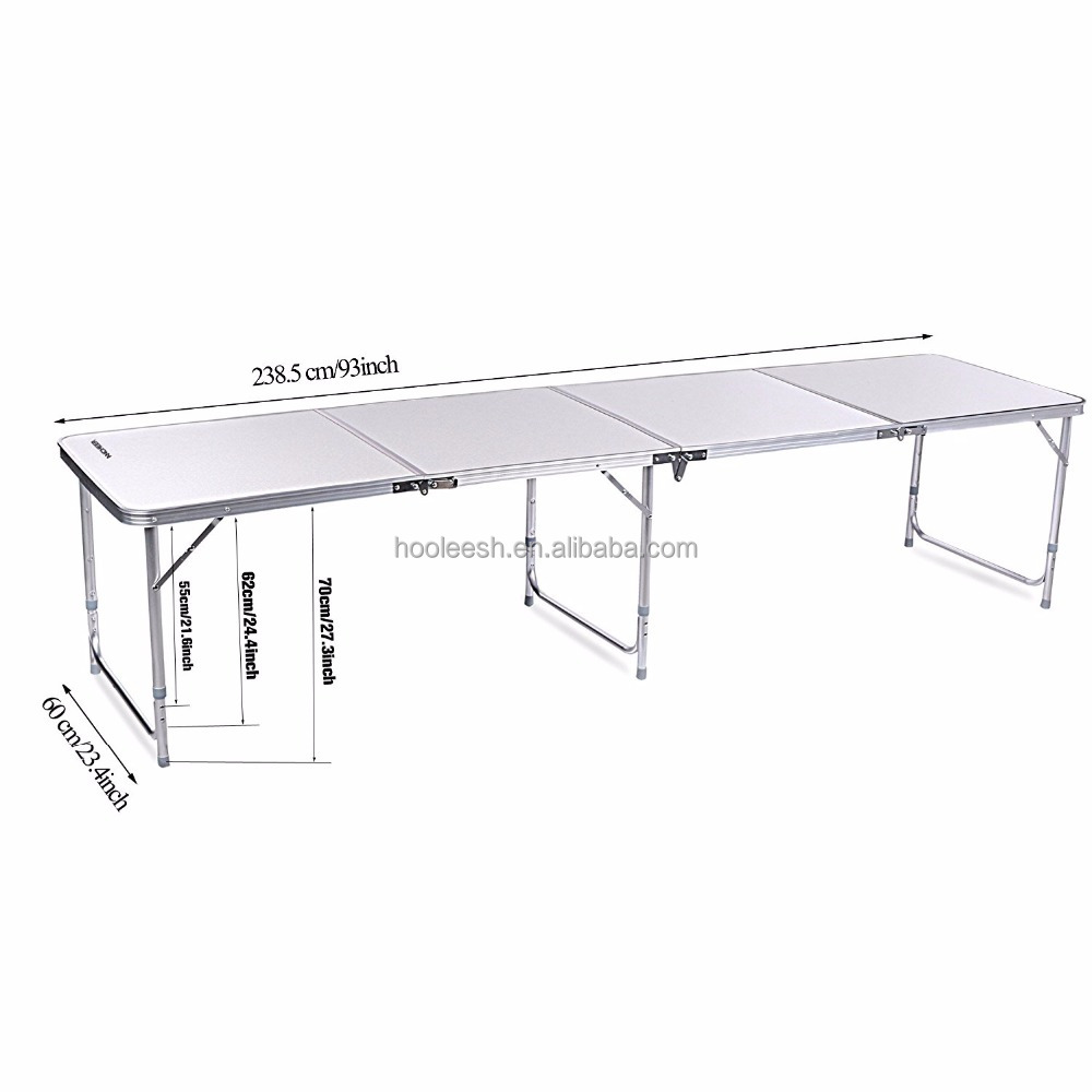 8 Футов Портативный алюминиевый Пивной Стол для понга