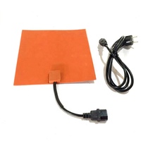 Almohadilla calefactora flexible eléctrica Industrial de 200 grados 110V 220V calentador de goma de silicona con Control de temperatura