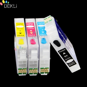4 Color cartridge for <strong>Epson</strong> XP 5100 XP <strong>5105</strong> Refill ink cartridge with auto reset chip - Product Image 1