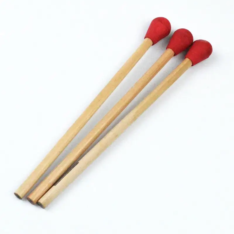 OEM bois naturel couleur rouge pilon en caoutchouc HB crayon