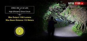 Klarus ST10 mới đèn pin LED 1100lm 115 Meter khoảng cách USB sạc 18650 Li-ion pin nhỏ gọn đèn <span class=keywords><strong>flash</strong></span> ánh Sáng Ngọn đuốc - Product Image 2