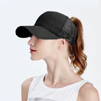Glitter at kuyruğu beyzbol şapkası kadın dağınık Bun beyzbol şapkası kız Snapback beyzbol şapkası beyzbol şapkası yaz sporcu ağı şapka