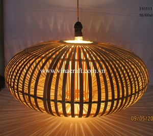โคมไฟไม้ไผ่ธรรมชาติ โคมไฟห้อยเพดานหวายสาน โคมไฟห้อยเพดานสำหรับห้องครัว จากผู้ผลิต - Product Image 2