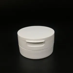 塑料单壁 50毫升 50g 1.7 oz PP 化妆品 talcum face loose powder clear white jar packaging