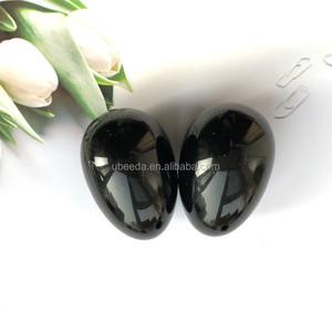 Großhandel sichere vaginale festigkeit schwarzen obsidian kristall ei - Product Image 4