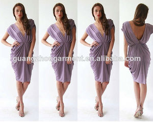 sexy elegante cuello v la madre <span class=keywords><strong>de</strong></span> la novia <span class=keywords><strong>de</strong></span> cóctel fiesta vestido <span class=keywords><strong>de</strong></span> noche corto venta al por mayor <span class=keywords><strong>baratos</strong></span> precio - Product Image 1