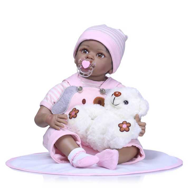 Boneca Bebê Reborn 100% Silicone Realista Original 55cm