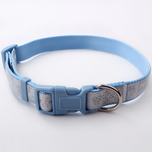 <span class=keywords><strong>Collar</strong></span> de perro personalizado para mujer Patrón de impresión único Nylon Poliéster con decoraciones de cinta de características separables en colores personalizados - Product Image 4