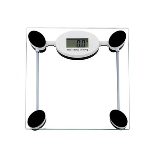 Kỹ Thuật Số Trọng Lượng Cơ Thể Quy Mô Với Màn Hình LCD Hiển Thị 180Kg Công Suất Phòng Tắm Quy Mô Với Kính Nền Tảng Pin-Powered - Product Image 2