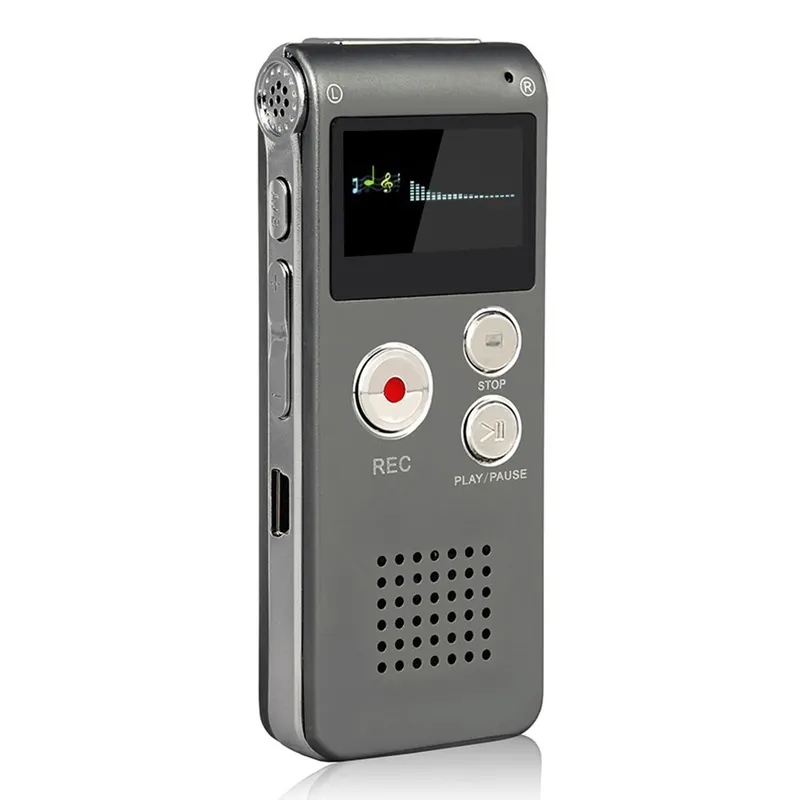 Hot Sale Mini Digital Voice Recorder for Lectures with Double Sensitive Microphone and MP3 Playback