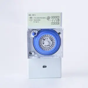 SUL181H Mechanical Timer 24 hours Time Switch Relay Electrical Programmable Timer 24 hour Din Rail Timer Switch