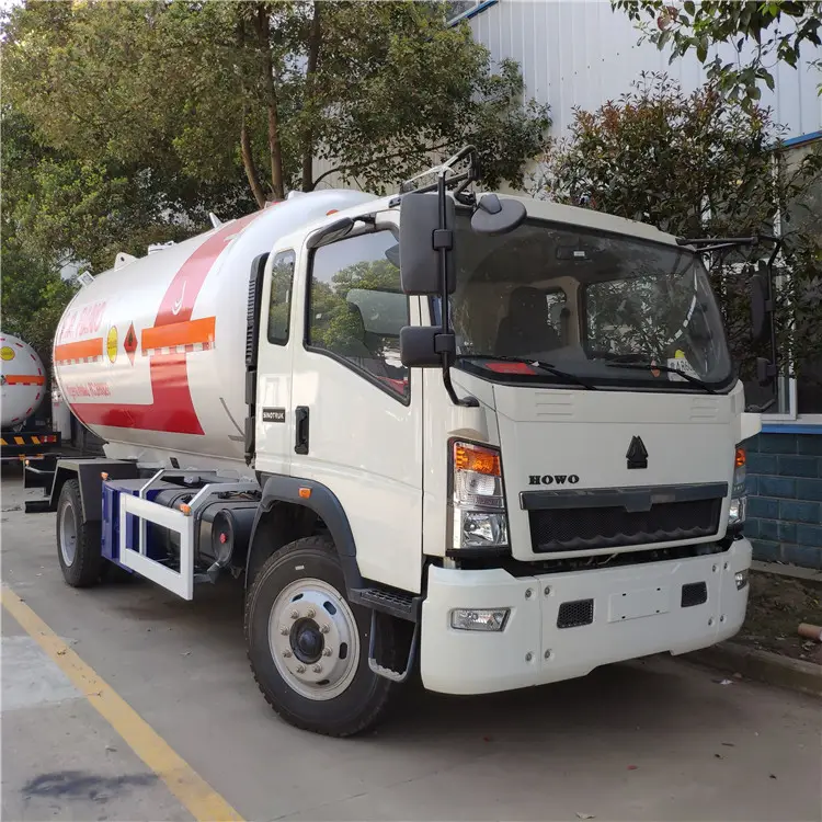 5-10Tons lpg tanker 10,000-15, 000L LPG Gas lkw mit dispenser für füllung zylinder