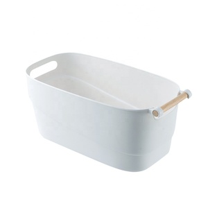 Multifunctional plastic storage basket home office kitchen organization basket organizer