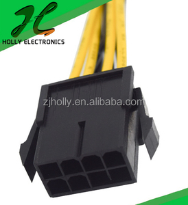 Pcie 16awg Cáp dệt lưới PCI-E cáp điện mở rộng dây PCIe 8 pin nữ đến 6 + 2 pin nam với lưới dệt - Product Image 6