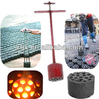 Presse à briquettes de charbon hexagonale manuelle pour usage domestique