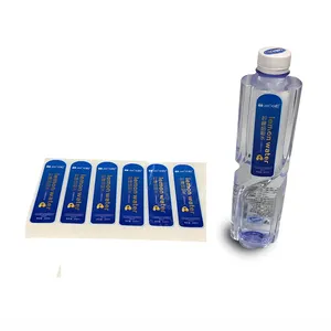 Accepteren Custom Orde Afdrukken Zuiver Water Fles Label Sticker, Aangepaste Plastic Fles Mineraalwater Label Afdrukken