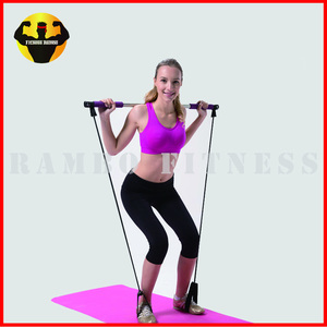 Corps Bar <span class=keywords><strong>Tonique</strong></span> <span class=keywords><strong>GYM</strong></span> Bâton Avec les Bandes de Résistance - Product Image 3